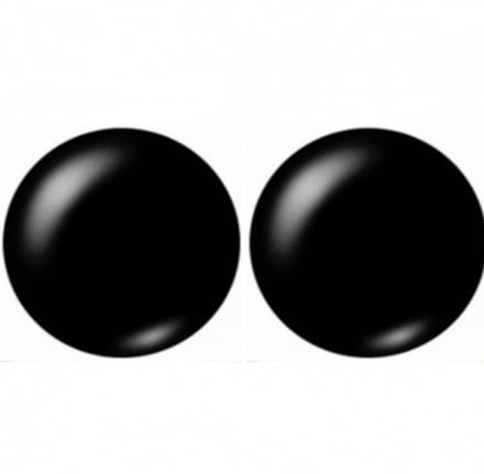 Clip oorbellen Berl Zwart 25 mm