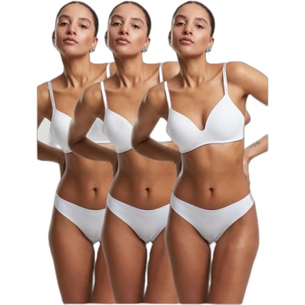 Urban Classics - Lasercut Tanga 3Pack String - M - Wit