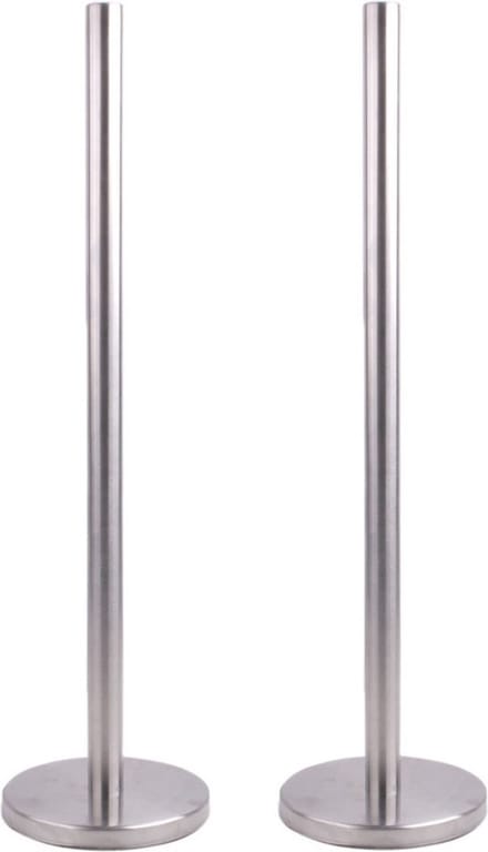 Svenska Living multipak van 2x stuks toiletpapier rollen houder 55 cm rvs voor 5 rollen