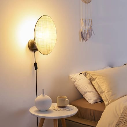 Paulmann Pauleen Wandlamp Boho Dream 255x330 mm E27 max. 20W Beige, Zwart Metaal, Linnen