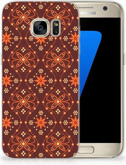 Samsung Galaxy S7 TPU bumper Batik Brown