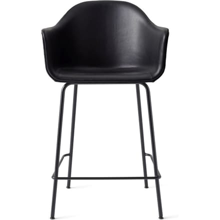Audo - Harbour Bar Chair - Dakar zwart - met bekleding