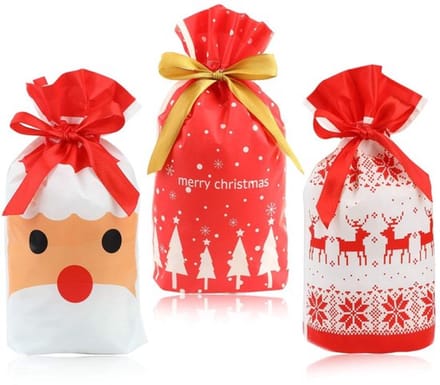 Allecto - Kerstcadeauzakjes - 30 Stuks - Lichtgewicht en Herbruikbaar
