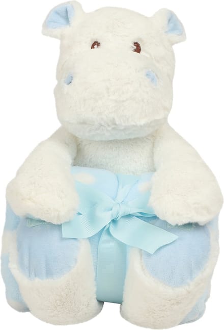 Mumbles Hippo met  Fleece dekentje