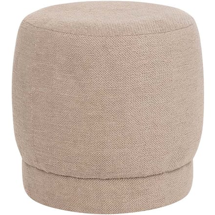 Eazy Living Bouclé Poef Ø 39 cm Adeline Taupe