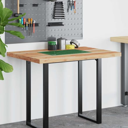 vidaXL - Bureaublad - met - olieafwerking - 100x70x4 - cm - massief - acaciahout