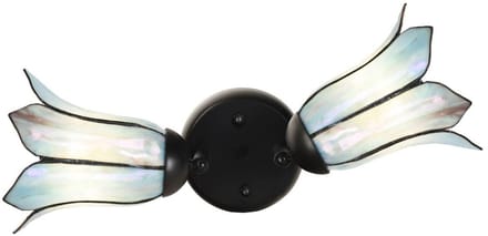 Dubbele spot Zwart met Gentian Blue - Art Deco Trade
