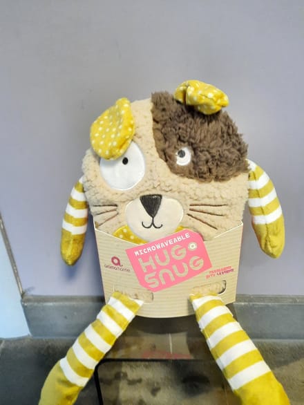 DREAMY HOTTIE DOG - warmte knuffel - lavendel - micro golf knuffel - warmies