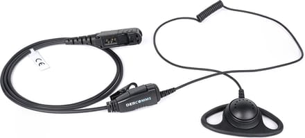 DerComms® Oorschelp voor Motorola portofoons DP2400 (E), DP2600 (E), DP3441 (E), MTP3250, XPR3300, P6620, MotoTRBO R5