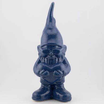 Ornament kabouter blauw 10x9x25cm