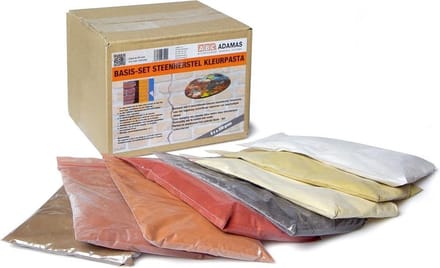 ABCA steenpasta (set), poeder, aanlengen m/water, 8x 200gr