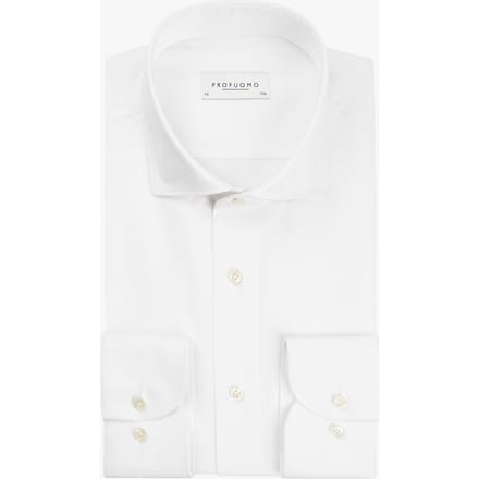 Profuomo Overhemd Supima Cutaway White  41