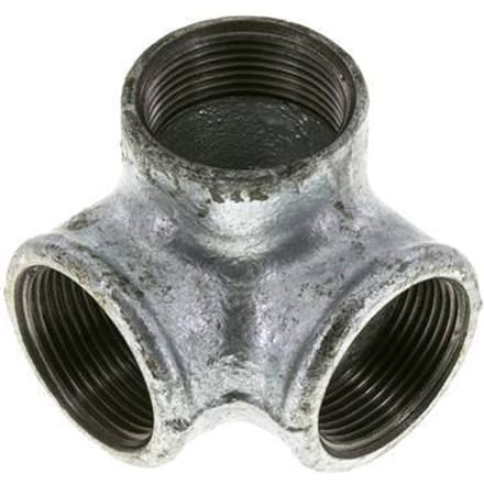 Verdeler 1 1/4'' Binnendraad smeedbaar gietijzer 25bar (351.25psi)