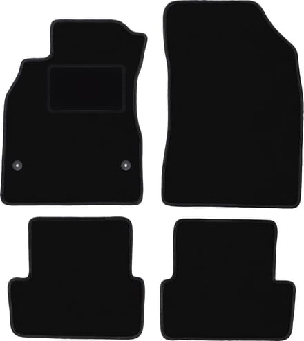 Zwarte veloursmatten voor: Renault Fluence sedan (2009-2016)