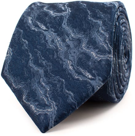 TRESANTI | ELMAR | Silk Tie Marble | Navy