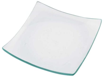 Glazen schaal, afm 11,5x11,5 cm, 12 stuks