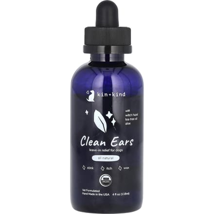 Kin+Kind, Schone Oor, Leave-In Verlichting voor Honden, 118ml(4 fl oz) gray