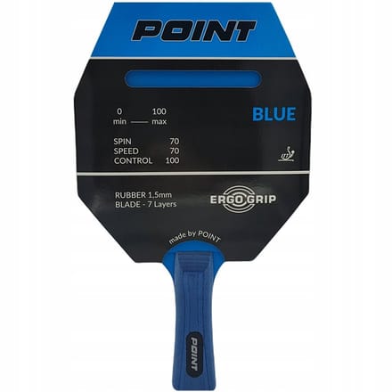 Point Tafeltennisbatje Blauw - Perfecte controle voor beginners