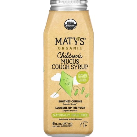Maty's, Biologische Kinderhoestsiroop voor de Neus, Leeftijden 1+, 6 fl oz (177 ml)