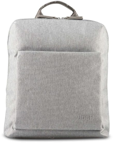 JOST vrijetijdsrugzak rugzak met laptopvak Bergen Daypack Backpack Light Grey Lichtgrijs