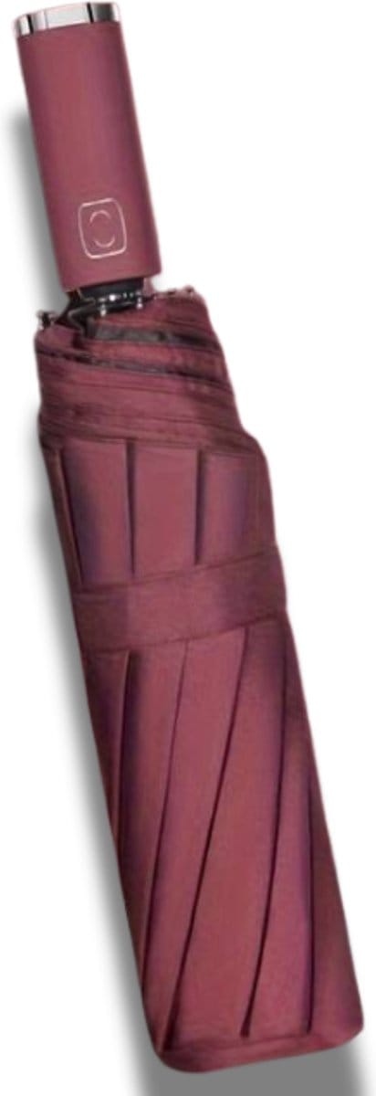 Nivard Moderne Stormparaplu - Windproof Paraplu - Opvouwbaar - Stormproef - Automatisch Uitklapbaar - Umbrella - Rood