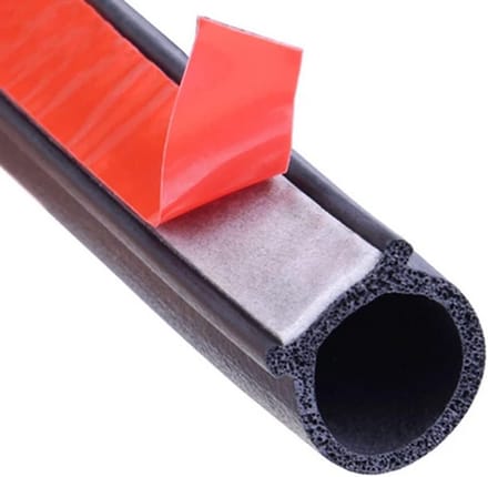 Autodeurafdichting 6 Meter Auto Rubberen Afdichting Zelfklevend Autodeur Randbescherming Waterdicht Deurbescherming Afdichtstrip Grote D-vormig 16mm x 16mm