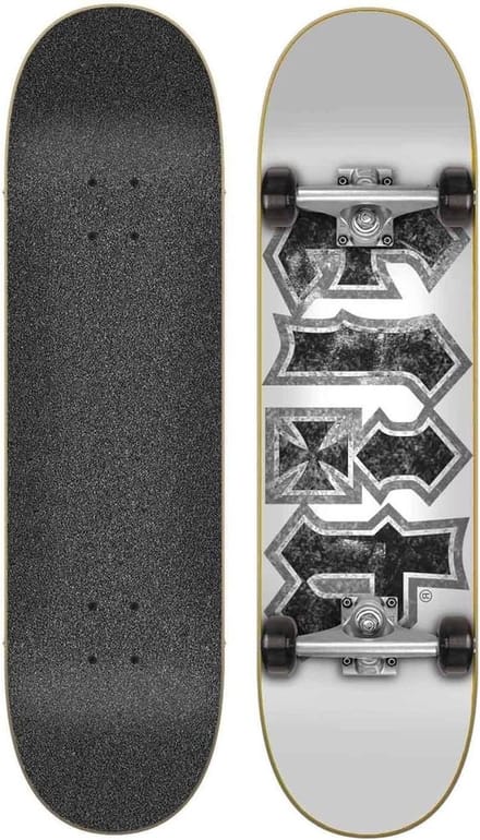 HKD Thrashed White 180 x 80 cm Flip Complete Skateboard, meerkleurig
