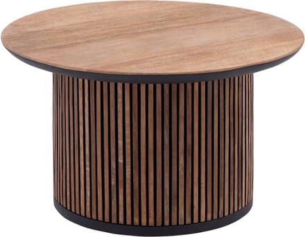 Goossens Adel Salontafel - Hout - 60 x 35 x 60 cm - Rond - bruin