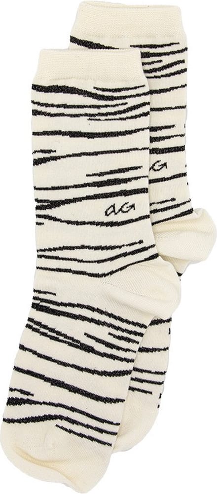 Alfredo Gonzales dames sokken glitter zebra pattern zwart & wit