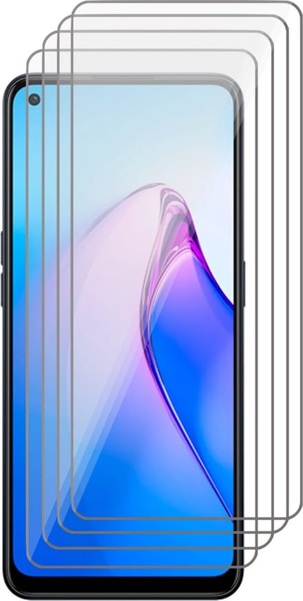 Screenprotector geschikt voor Oppo Reno 8 - 4x Glas Screen Protector