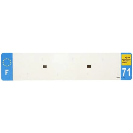 Nummerplaatstrip voor pvc Top Plaq 71