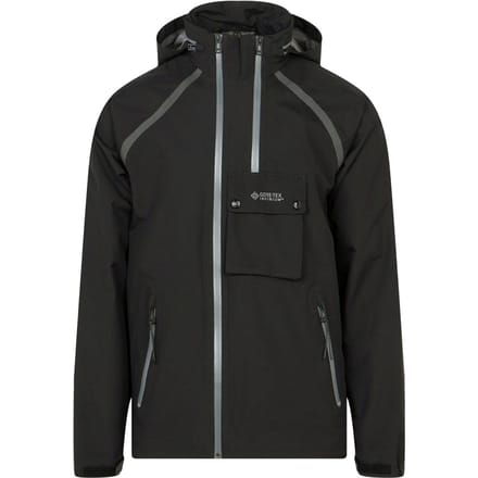 Belstaff effen dubbel zwart waterdicht trainingsjack