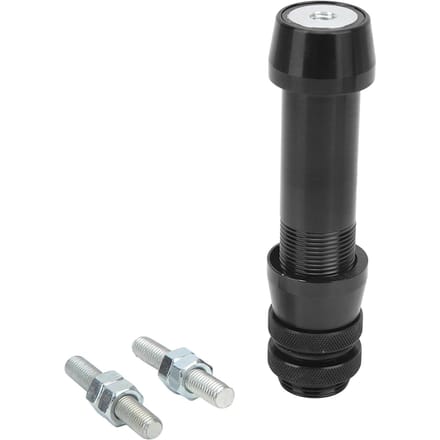 Support de moulinet pour pêche à l'arc Alliage d'aluminium Porte-moulinet pour pêche à la mouche pour arc compound arc recurve Noir