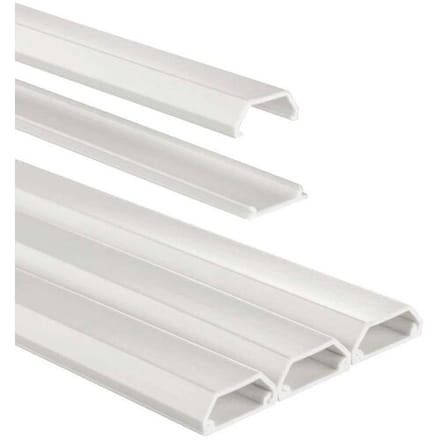 Hama Kabelgoot Zelfklevend Hoekig 100x2.1x1 cm PVC/Wit 3 Stuks