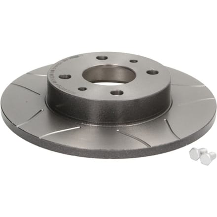 Remschijf BREMBO Max 08.5085.75, achter, sleuf, volledig, 1 Stuk