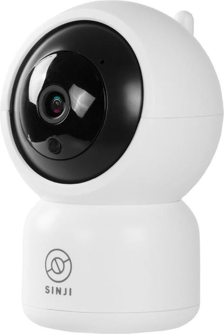 Sinji Pan-Tilt Camera - Full HD 1080P - Infrarood - Beveiliging camera - App - 2-weg Audio - Wit