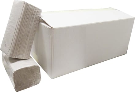 Standaard Z-Vouw Handdoekjes - bruin - 5000 vellen - 1 laags - natuurlijk recyclebaar
