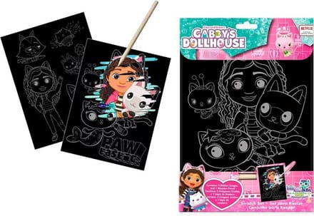 Euromic GABBY'S DOLLHOUSE Colouring set w/4 col.pencils