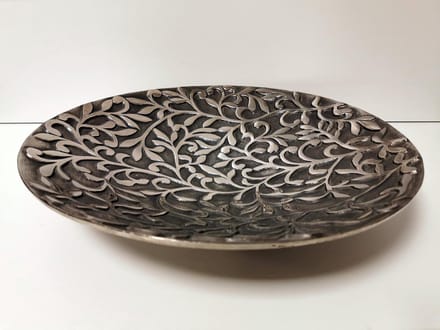Schaal - Rond - Zilver - Ø 39cm.