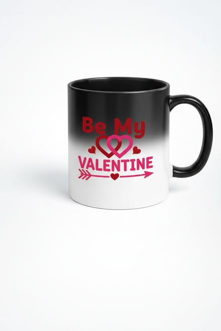 Valentijn 'Be My Valentine' Magic Mok - Romantisch Cadeau met Verrassingsdesign