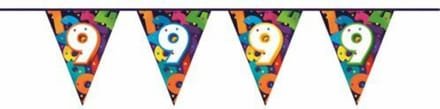 Vlaggenlijn Cijfers 9 jaar - 10 meter