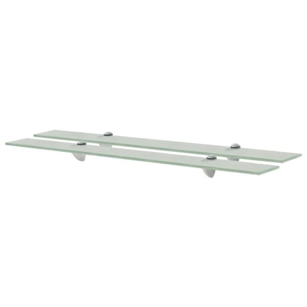 vidaXL - Schappen - zwevend - 2 - st - 80x10 - cm - 8 - mm - glas