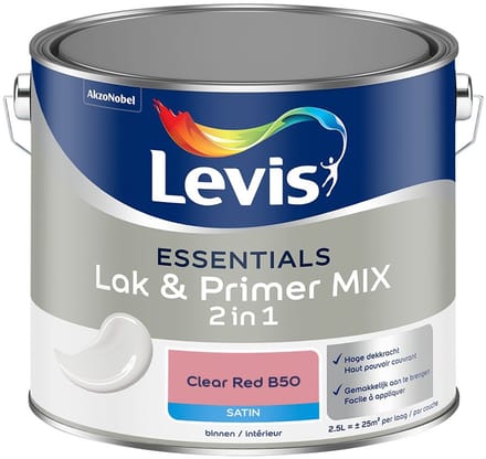 Levis - Essentials Lak & Primer Mix - Clear Red B50 - Mengverf - 2,5 L