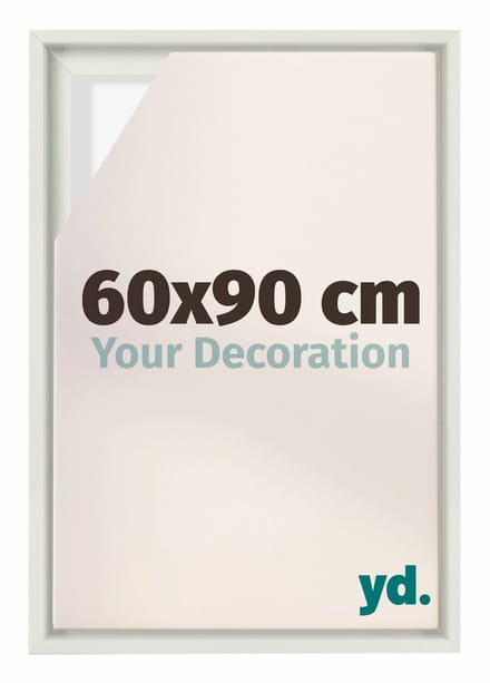 yd, Baklijst 60x90 cm Wit Mat - Lijst voor Canvasdoek - MDF Lyon
