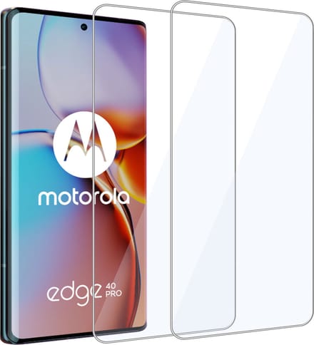 2x Geschikt voor Motorola Edge 40 Pro - Screenprotector - Beschermglas - GuardCover