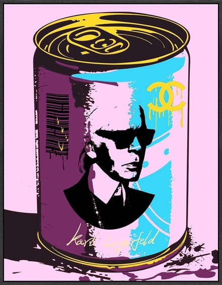 HomeBound by KY | Schilderij high gloss 'Karl Lagerfeld' | wandpaneel