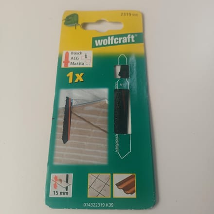 wolfcraft - Decoupeerzaagblad hard metaal-bestrooid, T-schacht - 2319000