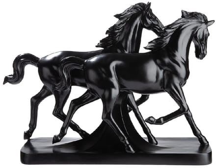 Beeld paarden "Luna & Casanova" zwart