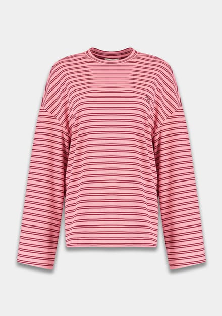 Harper & Yve Tommy-ls Tops & T-shirts Dames - Shirt - Roze - Maat XL