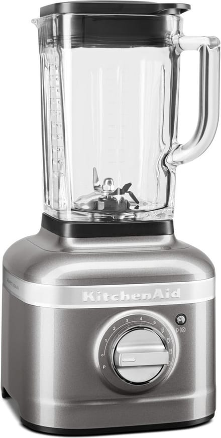 KitchenAid Blender 5KSB4026EMS - Artisan - Glazen kan van 1,4 L - 1200W - Smoothie maker - Zilver